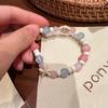 Macaron Color Elephant Ceramic Bracelet Nicho Design Primavera e Verão Doce All-match Bracelet 2023 Novo