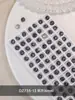 Accesorios Populares de Uñas con Diamantes Grandes Negros Transparentes de Base Puntiaguda, Corazones Oscuros Torcidos, Huevos de Paloma de Ángulo Recto, Decoraciones de Uñas de Diamante con Forma Especial