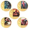 Moneda Conmemorativa de Héroe de Marvel Moneda Conmemorativa de Spider-Man Alrededor de la Moneda Conmemorativa Insignia de Moneda de Metal Fundido Regalo