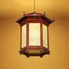 Candelabro de linterna antigua estilo chino, linterna de palacio clásica de madera maciza, iluminación decorativa exterior para pasillo, alero, balcón, casa de té, restaurante