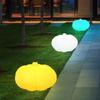 Lámpara de pie de calabaza para exteriores, para patio, paisaje, impermeable, con carga solar, para jardín, luz decorativa para césped