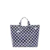 Bolso de Hombro Informal para Viajes Diarios, Gran Capacidad, Ligero, Cuadros, Impermeable, PVC, Nuevo Colorido de Moda, Bolso Tote para Estudiante Universitario