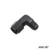 Precio Incluye Impuestos para Modificación Automotriz Adaptador Forjado Conector Roscado Macho-Hembra Aleación de Aluminio Negra Conector para Enfriador de Aceite An6