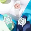 Reloj Para Hombre y Mujer Estilo Coreano Estudiante Cuarzo Creativo Esfera Tridimensional Resistente al Agua Colorido Moda Simple 2024 Nuevo