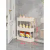Armario Angosto de Almacenamiento para Baño para Espacio Detrás de la Puerta, Espacio del Inodoro 12cm, Carrito Móvil Ultradelgado
