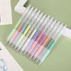 Plumas de Gel 3D de 12 Colores para Estudiantes, Plumas de Colores para Diario, Plumas de Dibujo de Colores Caramelo, Plumas de Jugo Retráctiles Creativas al por Mayor