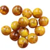Grasa de Pollo Cera de Abejas Amarilla Cuentas Redondas Cuentas Sueltas Cera de Abejas Roja y Amarilla Cuentas Redondas de 20 mm Accesorios para Joyería DIY Cuentas Hechas a Mano Venta al por Mayor