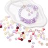 Cuentas de osmanthus gruesas con degradado de vidrio, toros, cuentas sueltas, material de cuentas para pulsera, collar, accesorios, hechos a mano para DIY