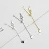 Cadena extendida Seiko Love de plata esterlina S925, pulsera de cuentas DIY, collar, cadena de conexión, cadena de cola ajustable con tirador de silicona