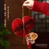 2026 Ano do Cavalo Decoração de Cabacinha de Papel Dobrável Decoração de Ano Novo para Casa e Loja Ornamento Vermelho Festival da Primavera Novidades