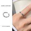 Anillo Lan Zhi que no se desvanece para mujer, sencillo, comodín, pececito, joyería linda, coreano, abierto, plata esterlina 925, anillo al por mayor