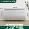 Gabinete de Cocina de Acero Inoxidable 304, Extra Grueso, Armario Simple Integrado con Estufa, Almacenamiento Rústico, Uso Doméstico, Apartamento Pequeño
