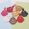 Venta Caliente Bolso de Cosméticos de Piel Sintética para Pelo de Mascota Llavero Portátil con Huella de Pata Colgante Etiqueta Conmemorativa para el Pelo Etiqueta para Mascota Gato y Perro