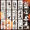 Tema de Pintura de Decoração de Diário de Halloween de Fantasma de Abóbora Transfronteiriço Suporte de Modelos Vazados DIY Suporta Dropshipping e Rotulagem