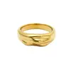 Anillo de Moda Transfronteriza Estilo Europeo y Americano, Acero Inoxidable 316, Simple y Moderno, Anillo Versátil de Lujo Ligero para Mujer, Venta al por Mayor