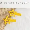 Estilo coreano clip BB de estrella de cinco puntas para colorear DIY accesorios para el cabello pasador lateral para niños accesorios para el cabello
