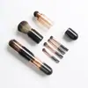 Cepillo de Maquillaje Multifuncional Seis en Uno Cepillo de Maquillaje Retráctil con Tapa Cepillo Portátil para Rubor Pincel para Sombras de Ojos Mini Cepillos de Maquillaje