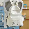 Mochila Nueva y Elegante para Niñas, Versátil para Estudiantes de Primaria y Secundaria, Diseño de Dibujos Animados, Sencilla y Casual, Bolso Versátil de Doble Hombro