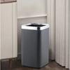 Lixeira de Camada Dupla Aço Inoxidável Doméstica Quadrada Aberta Cozinha Sala de Estar Banheiro Grande Capacidade Lixo Banheiro Armazenamento