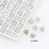Dongzhou Cristal Nieve Proteína Arte de Uñas Diamante Brillante Blanco Proteína Huevo de Paloma Fondo Puntiagudo Diamante Dongzhou Diamante Wholesale Accesorios para Arte de Uñas