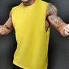 Camiseta sin Mangas Chaleco Deportivo para Hombre Holgado Europeo y Americano Casual Chaleco Moderno Entrenamiento Fitness Logotipo Impreso Personalizado