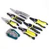 Pinzas Pelacables Multifuncionales para Electricistas, Pelado Especial Plegable de Cables, Pinzas Pelacables, Cortacables y Crimpadora, Pinzas Profesionales Manuales para Pelar y Dividir Cables