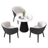 Conjunto de Mesa de Negociação de Ardósia e Cadeiras para Bares, Cafés, Mesas de Jantar, Balcões de Recepção de Escritório, Áreas de Recepção, Mesas e Cadeiras Comerciais de Lazer