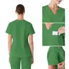 Uniformes de quirófano hechos a medida desde la fábrica de origen, logo estampado en calor y bordado, uniformes de quirófano para centros de maternidad, uniformes de doctor, pedidos pequeños al por mayor