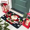 Felpudo de Festival Navideño Alfombra Felpudo para Puerta de Entrada Resistente a Manchas Fácil de Limpiar Felpudo de Decoración Festiva Felpudo para Pies Dropshipping