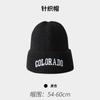 Gorro de lana para hombre y mujer, otoño e invierno, estilo coreano, para todo tipo de clima, con protección para las orejas, gorro de punto con letras bordadas japonesas.