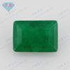 Colgante de esmeralda artificial de imitación colombiana con forma de coche, rectangular, en ángulo recto, con gema Huagang, piedra principal