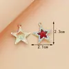 Accesorios de Joyería DIY de Fábrica Estrella de Cinco Puntas Corazón Aleación Pedrería Colgante Encanto Pendiente Collar Accesorios Llavero