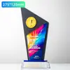 Nuevo Trofeo Creativo de Pizarra, Mármol y Cristal para Empleados Destacados, Reunión Anual Conmemorativa, Producción de Medallas Coloridas de Alta Gama