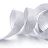 Cinta Navideña con Purpurina Dorada, Cinta Decorativa Festiva, Cinta para Envolver Regalos, Cinta para Accesorios de Vestimenta, Cinta para Bodas y Textiles del Hogar