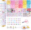 Kit de Material Amazon Transfronteiriço Pulseira Miçangas Acessórios DIY Conjunto Infantil Fio para Montar Contas Acessórios de Joias Miçangas