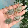 Colgante de Jade Natural Hetian de Xinjiang de Paz y Seguridad para Hombres y Mujeres, Colgante de Jade de Buda Guanyin, Venta al por Mayor en Transmisión en Vivo en Stock