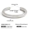 Jingqiao Pulsera de Acero Inoxidable Europea y Americana Joyería Femenina de Gama Alta Pulsera Abierta Dorada Joyería de Acero de Titanio Pulsera Transfronteriza