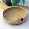 Cama de Gato de Ratán, Esterilla para Dormir de Gato, Esterilla de Verano, Cama Resistente al Desgaste Tejida de Paja para Mascotas, Rascador para Gatos, Esterilla Integrada para Mascotas