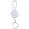 Lluvia de Otoño Color Transparente Clip Trasero Hebilla Retráctil Cordón de Fácil Extracción Tirador Portatarjetas de Identificación Portapase de Trabajo Accesorios para Pase de Trabajo