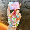 Lindo Llavero de Panda con Cuentas Electroplateadas Colgante Creativo para Bolso Accesorios para Funda de Teléfono Móvil Máquina de Garra Regalo Pequeño Venta al por Mayor