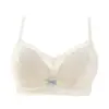 Sujetador push-up de algodón modal para busto pequeño para mujer, copa fina transpirable, sin varillas, anti-flacidez, sujetador sexy de encaje