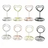 Portanotas de Corazón de Metal, Portatarjetas de Visita Creativo, Portamensajes de Escritorio, Portanúmeros de Mesa de Boda, Portasientos, Adornos