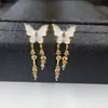 Mariposa Explotando Zircón Relieve Tridimensional Borla de Mariposa Accesorios Decorativos Plata Nuevo Lazo Joyería de Zircón
