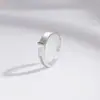 Nuevo Anillo de Cara Sonriente Moda Diseño de Nicho Anillo Apilable de Cara Anillo Abierto para Dedo Estilo Punk Simple para Mujer