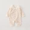 Macacão para Recém-Nascido, Primavera e Outono o Ano Todo Roupas de Borboleta, Pijama, Roupa Base de Manga Longa para Bebê, Roupa de Outono para Bebê com Bolinhas