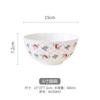 Flores românticas Alto valor de beleza Bone China Talheres terno Tigela Prato Colher Bacia de sopa Casamento Nova casa Tigela de cerâmica Pauzinhos Doméstico