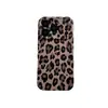 Funda de Teléfono Móvil con Estampado de Leopardo Personalizado para Otoño e Invierno 17Promax Adecuada para Apple 16Pro Carcasa Blanda de Cobertura Total 15Pro14Pro