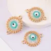 Amazon Moda adornos accesorios metálicos pulsera redonda Ojo del Diablo joyería accesorios diy fábrica venta al por mayor