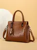 Bolso de mano retro transfronterizo para mujer 2026 nuevo bolso de hombro versátil de gran capacidad para el trabajo y el día a día