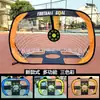 Portería de Fútbol Grande para Niños con Red de Fútbol con Forma Humana, Objetivo de Tiro Plegable Multifuncional Cuatro en Uno para Entrenamiento al Aire Libre